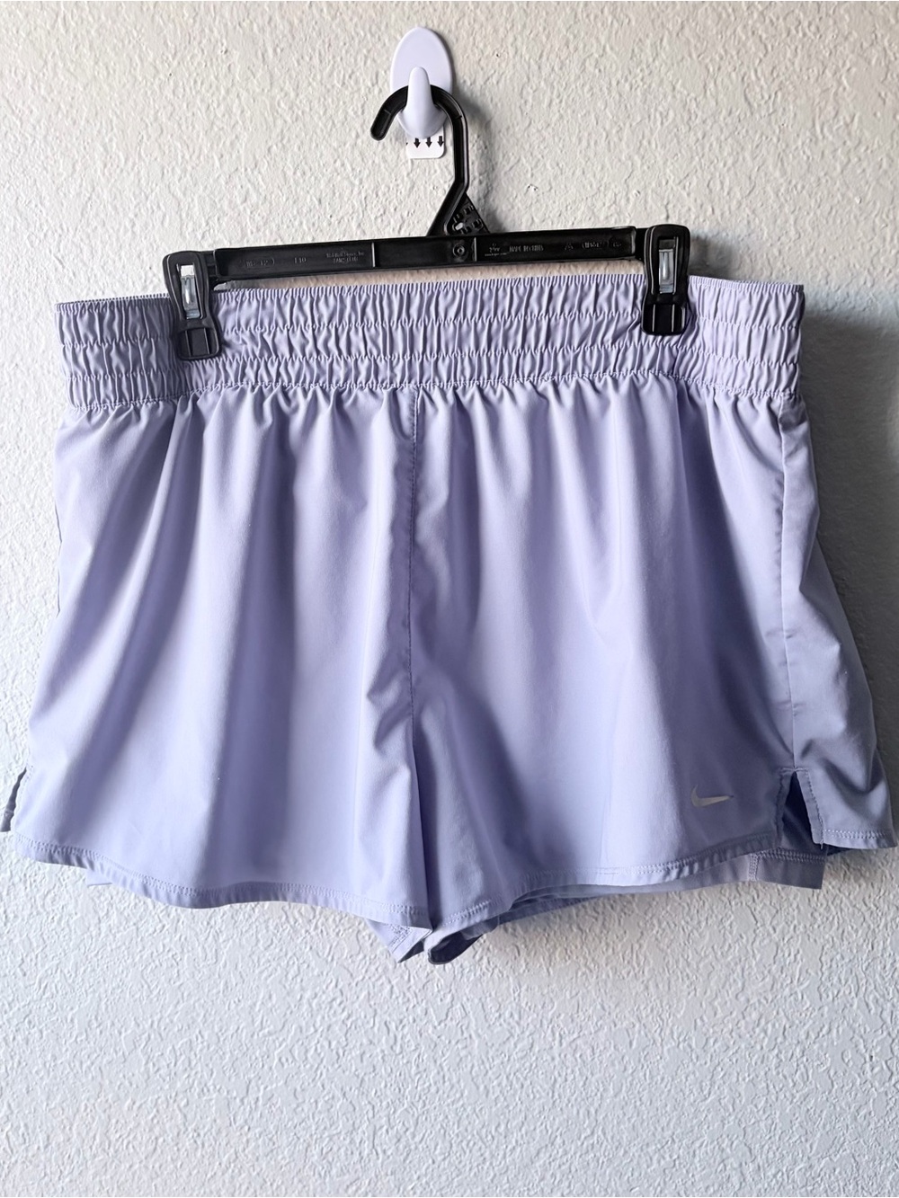 Nike Women's Light blue Lavender Running Shorts XL active lined gym workout